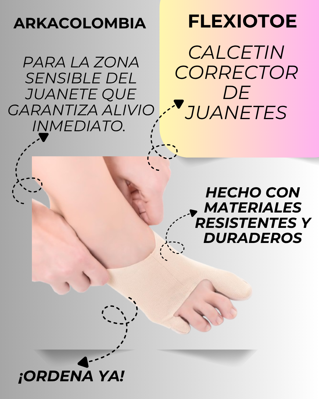 Flexitoe Calcetìn corrector de Juanetes