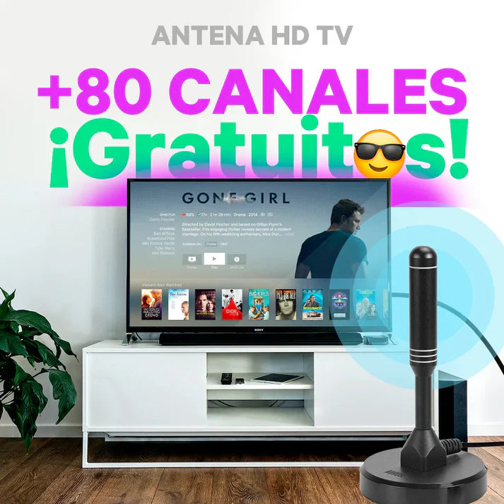 Antena Ultra HD + 80 Canales